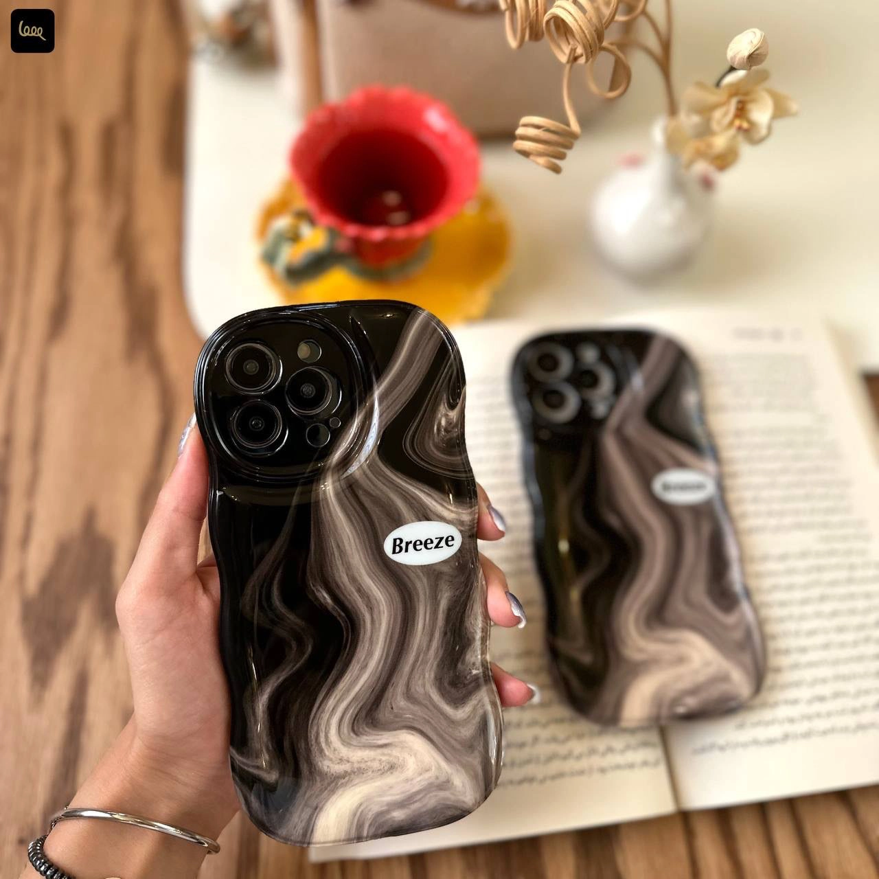 قاب آیفون مدل Marble Ink Splash – Breeze قاب آیفون مدل Marble Ink Splash – Breeze