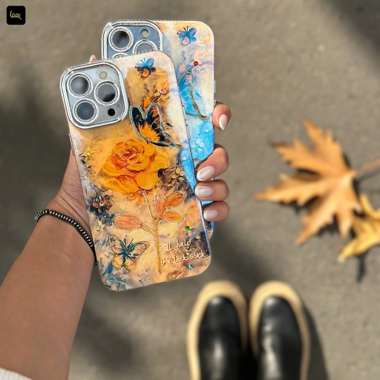 قاب آیفون پروانه پاییزی Icy Butterfly Autumn