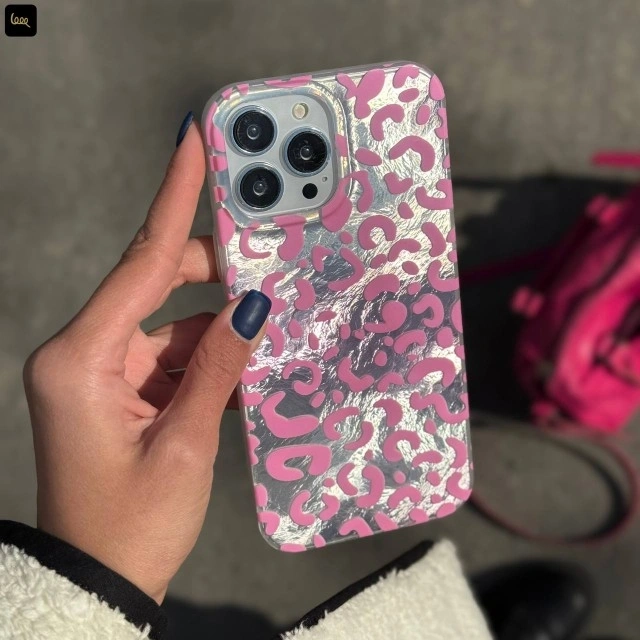 قاب گوشی پلنگ صورتی صدفی (IMD Leo Pink Shell)