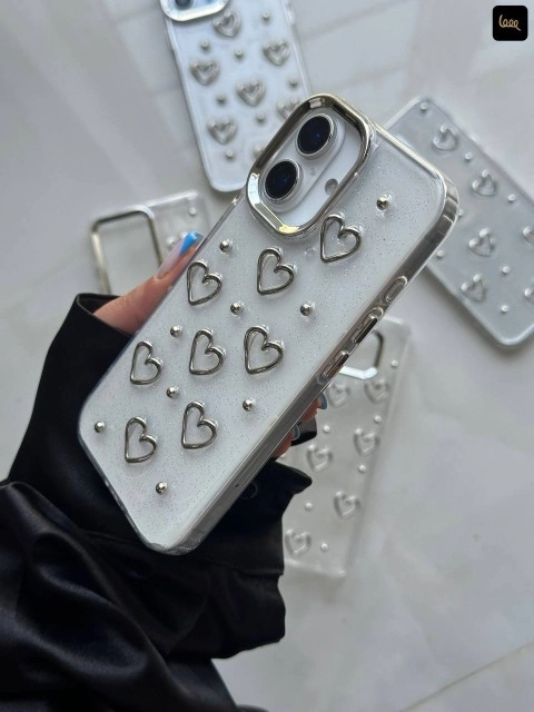 قاب گوشی قلب اکلیلی (Heart Glitter)