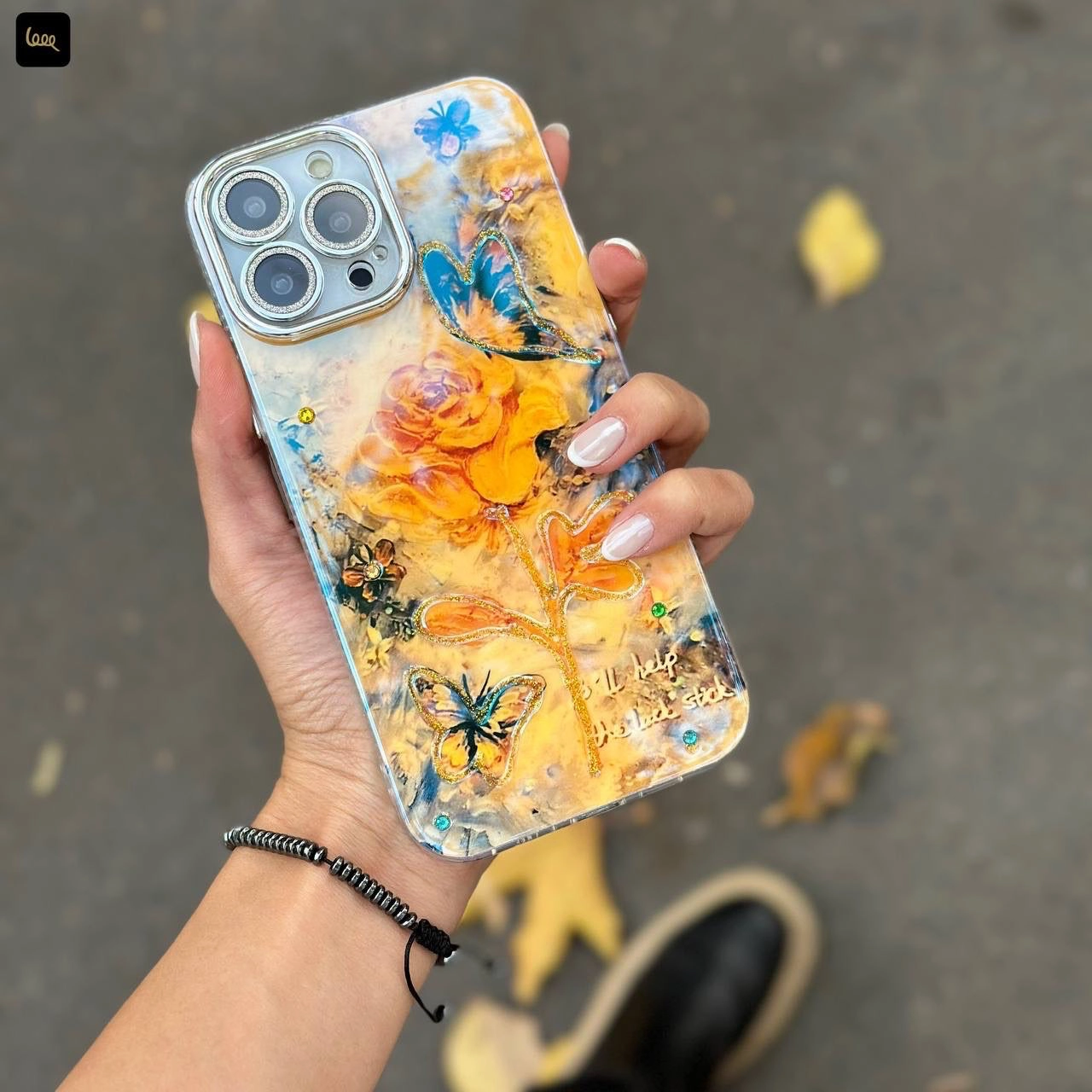 قاب آیفون پروانه پاییزی Icy Butterfly Autumn