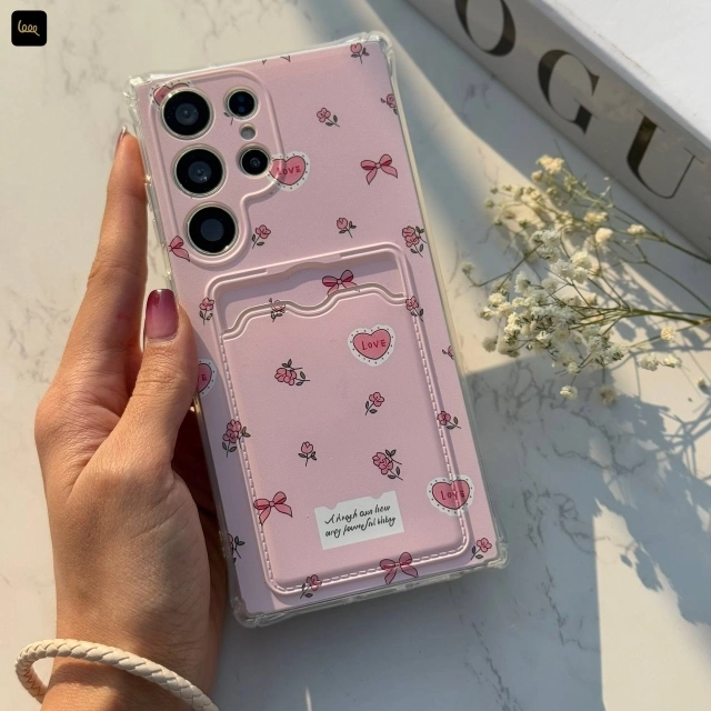 قاب گوشی جاکارتی گلدار (Pocket Case Floral)