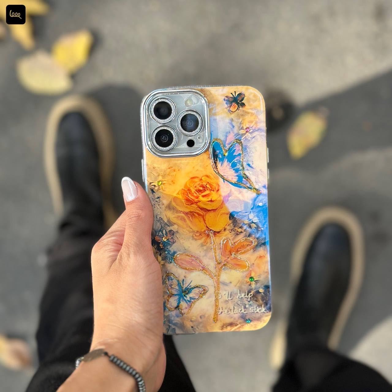 قاب آیفون پروانه پاییزی Icy Butterfly Autumn